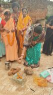 गम्हरिया के वार्ड 3 में नव निर्मित दो सड़कों का उदघाटन
