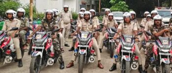 मुहर्रम को लेकर पुलिस ने निकाला फ्लैगमार्च, शांति का दिया संदेश
