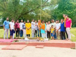 15 फीट गणेश पूजा पंडाल का टेल्को में हुआ भूमिपूजन, दिनेश कुमार बने मुख्य यजमान