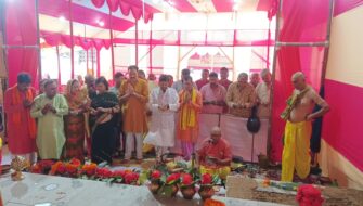 सार्वजनिक दुर्गा पूजा समिति फूड प्लाजा सिदगोड़ा में दस दिवसीय शारदीय नवरात्र पूजा का प्रारंभ