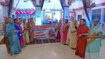 दुर्गा वाहिनी ने नवरात्र में किया शस्त्र पूजन, मातृशक्ति और युवा बहनों ने दिखाई शौर्य परंपरा