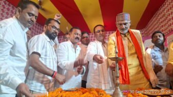 वैष्णवी दुर्गा पूजा मेला घाघड़ा का हुआ शुभ उद्घाटन