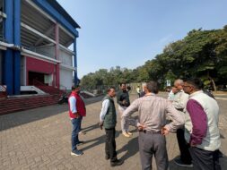JRD स्पोर्ट्स कॉम्प्लेक्स में सांसद खेल महोत्सव मैराथन की तैयारियों का निरीक्षण