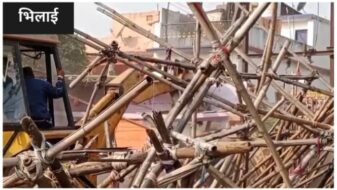 आदतन अपराधी करण साव के मकान पर चला बुलडोजर,नगर निगम की बड़ी कार्रवाई