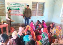 हल्दीडीह में कृषक पाठशाला के तहत प्रशिक्षण कार्यक्रम का आयोजन