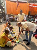 स्फटिक शिवलिंग स्थापना दिवस के मौके पर विशाल भंडारा, 8500 लोगों ने ग्रहण किया प्रसाद