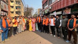 जुगसलाई नगर परिषद चुनाव : प्रत्याशी रिंकू सिंह के समर्थन में अमरप्रीत सिंह ने जुगसलाई में की पदयात्रा