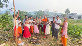 राखा कॉपर में बटुक भैरव मंदिर के जीर्णोद्धार का शुभारंभ, भूमि पूजन के साथ भव्य मंदिर निर्माण का लिया संकल्प