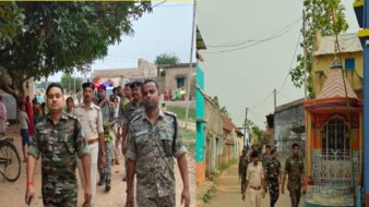 ईद अल-अजहा को लेकर कुंडहित व बागडेहरी में निकाला गया फ्लैग मार्च