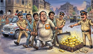 मुंबई में सोने की तस्करी: 5 करोड़ की खेप जब्त, BJP नेता गिरफ्तार सोने की तस्करी