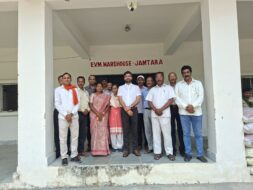 जामताड़ा में ईवीएम-वीवीपैट वेयरहाउस का त्रैमासिक निरीक्षण संपन्न
