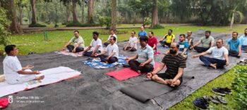 भाजपा गोलमुरी मंडल द्वारा अंतर्राष्ट्रीय योग दिवस पर भव्य योग अभ्यास शिविर का आयोजन