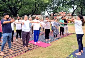 जमशेदपुर महानगर के सभी मंडलों में भाजपा ने पूरे मनोयोग से मनाया 12वां अंतरराष्ट्रीय योग दिवस
