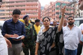 मेयर सुधा गुप्ता ने किया स्थल निरीक्षण, समयबद्ध और गुणवत्तापूर्ण कार्य के दिए निर्देश