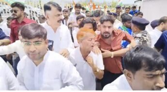 परिमल नाथवानी के नामांकन पर बवाल, तकनीकी गड़बड़ी को लेकर विधानसभा के बाहर कांग्रेस का धरना