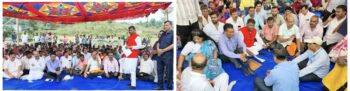 तुरामडीह विस्थापितों के समर्थन में उतरी भाजपा, अर्जुन मुंडा बोले- समझौते के क्रियान्वयन तक जारी रहेगा संघर्ष
