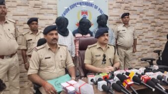 बहरागोड़ा में डेढ़ करोड़ का 1.095 किलो पन्ना बरामद, तीन अंतरजिला तस्कर गिरफ्तार