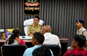 संवेदनशील इलाकों का एसपी ने किया निरीक्षण, अपराधियों पर कड़ी नजर रखने के निर्देश*