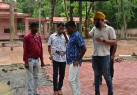 हरिणा मुक्तेश्वर धाम में श्रावण सोमवारी की तैयारी का विधायक संजीव सरदार ने लिया जायजा