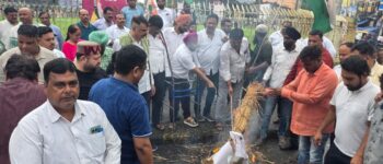 नीट और पेपर लीक के मुद्दे पर कांग्रेस का प्रदर्शन, प्रधानमंत्री का पुतला दहन