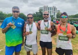 NMDC हैदराबाद मैराथन के 15वें संस्करण में जमशेदपुर रोड रनर्स का शानदार प्रदर्शन