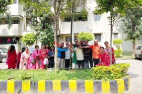 विजया गार्डेनस पूजा कमिटी का हर्षोल्लास के साथ भूमि पूजन सम्पन्न