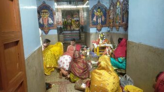 विष्णु मंदिर में भागवत कथा का आयोजन