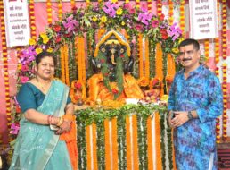 एक लड्डू एक माला गणपति को समर्पण अभियान की संयोजिका बनी रानी श्रीवास्तव – हिंदूपीठ