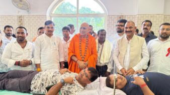 सोन मंडप में ऐतिहासिक महा रक्तदान शिविर, 1203 लोगों ने किया रक्तदान