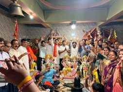 बागुनहातु शीतला माता मंदिर में विभिन्न देवी-देवताओं की प्राण-प्रतिष्ठा संपन्न
