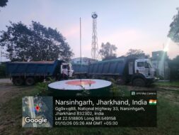 अवैध बालू परिवहन पर खनन टास्क फोर्स की कार्रवाई, सात हाईवा जब्त
