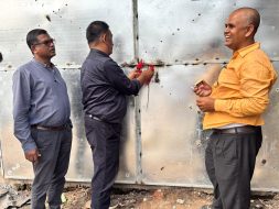 गम्हरिया में निर्माण कार्य पर डीएसओ ने चस्पा किया नोटिस