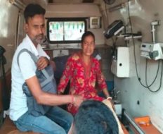 बिना नंबर के ट्रैक्टर की टक्कर से महिला घायल