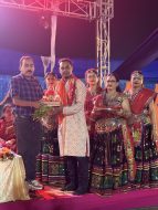 जादूगोड़ा में गरबा-डांडिया नाइट में उमड़ी महिलाओं-बच्चों की भागीदारी