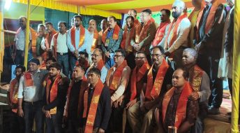 जादूगोड़ा में पहली बार विजया मिलन समारोह, सभी पूजा समितियां सम्मानित
