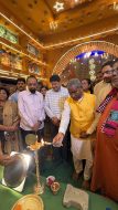 काशीडीह दुर्गापूजा पंडाल का बाबूलाल मरांडी ने किया उद्घाटन, शांति और सद्भाव का दिया संदेश