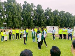 नुक्कड़ नाटक से गीता थिएटर ने दिया भ्रष्टाचार मुक्त समाज का संदेश